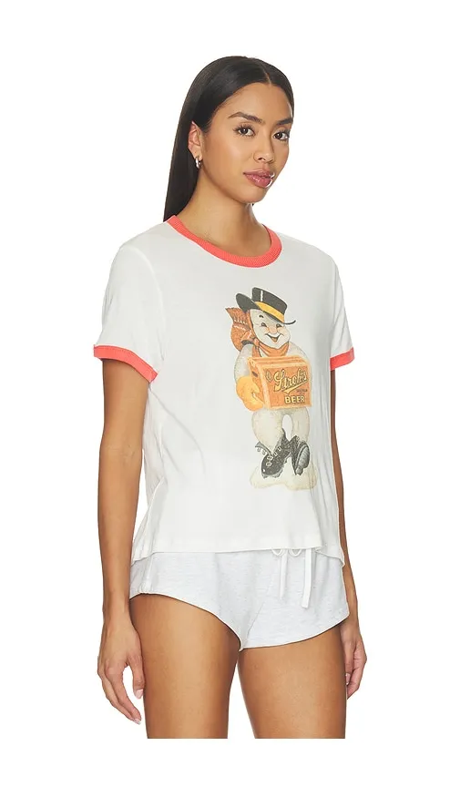 Stroh's Snowman Perfect Ringer Tee in . - size L (also in M, S, XL, XS) - The Laundry Room - Modalova