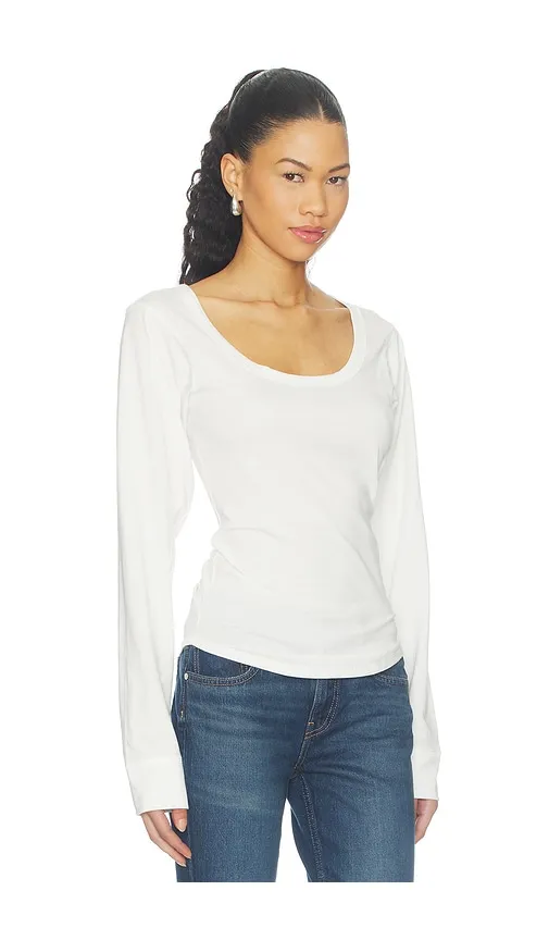 Smythe Longsleeve Scoopneck Top in . - size M (also in S, XL, XS) - The Line by K - Modalova