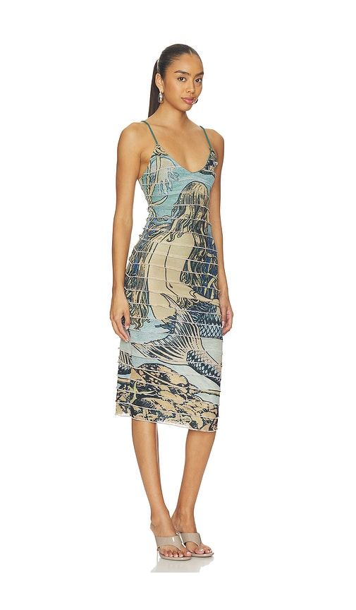 Mermaiden Ruffle Dress in Blue. - size L (also in XL/1X) - Tyler McGillivary - Modalova
