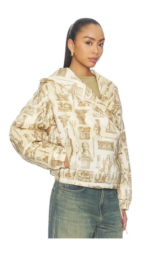 Hestia Wrap Puffer in Taupe. - size S (also in XS, M, L) - Tyler McGillivary - Modalova