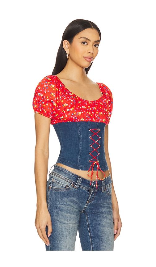 Uma Top in Red,Blue. - size M (also in S, XS) - Tyler McGillivary - Modalova