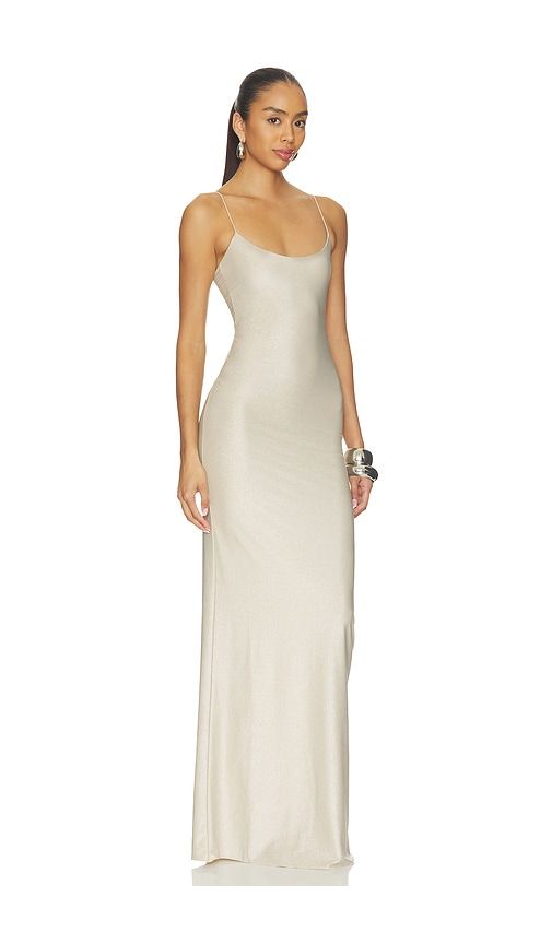 Riley Dress in Metallic Gold. - size S (also in XS) - Tiger Mist - Modalova