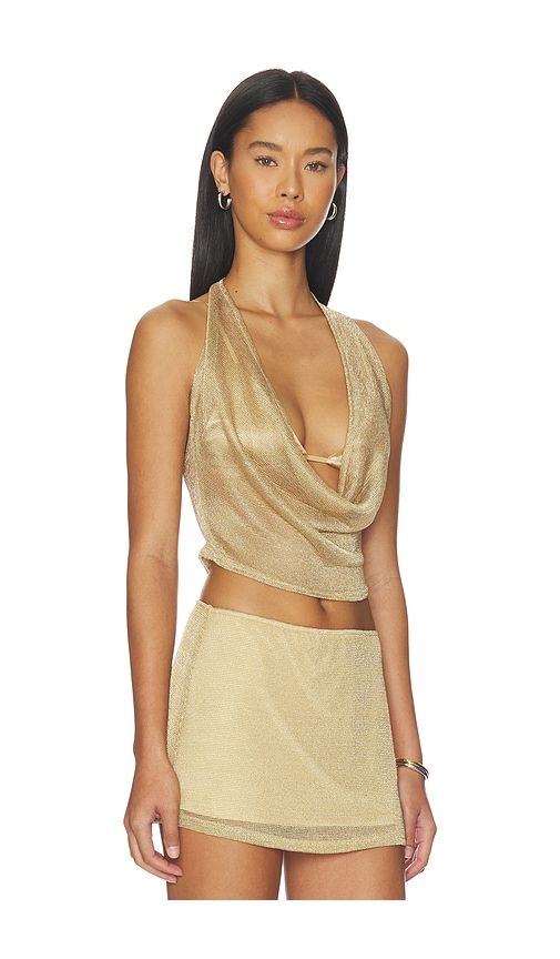 Makena Two-piece Top 2.0 in Metallic . - size L (also in M, S, XS) - Tiger Mist - Modalova