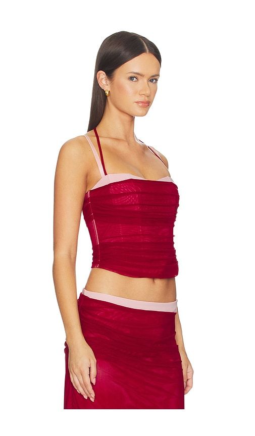 Caline Ruched Corset Top in . - size M (also in S, XS, XXS) - Tiger Mist - Modalova
