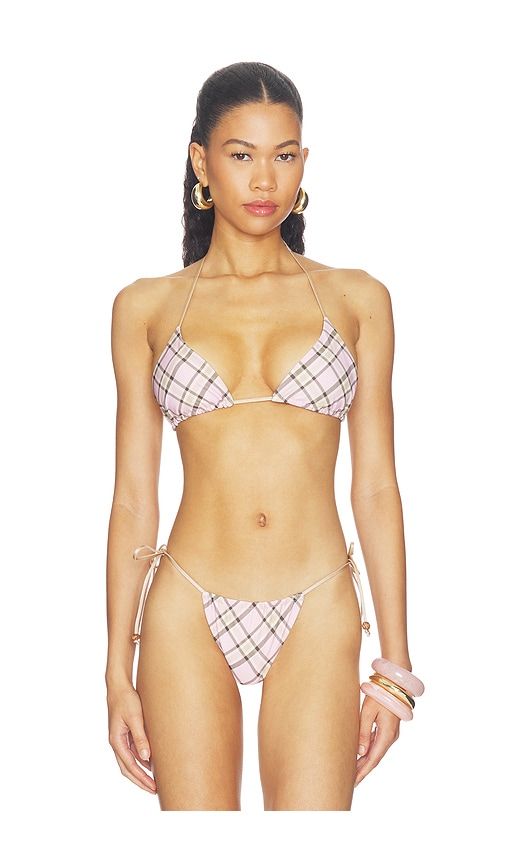 Reversible Ave Bikini Top With Mesh Scarf in Multi. - size L (also in M, S, XS) - Tiger Mist - Modalova