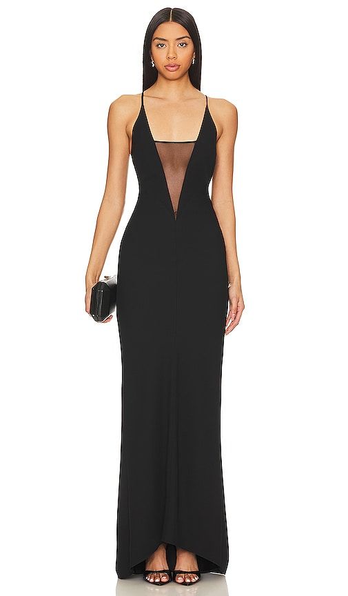 Plunge Gown With Mesh in . - size 2 (also in 4, 6) - The Sei - Modalova