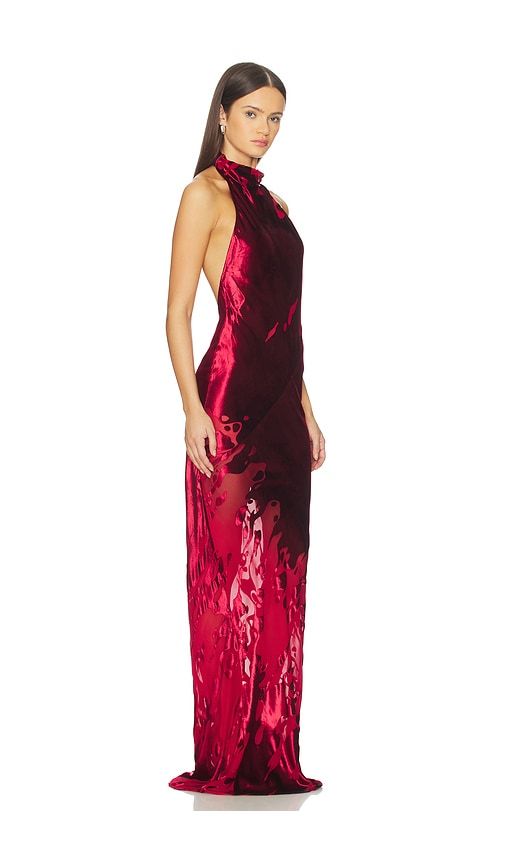 Halter Bias Gown in Red. - size 0 (also in 2) - The Sei - Modalova