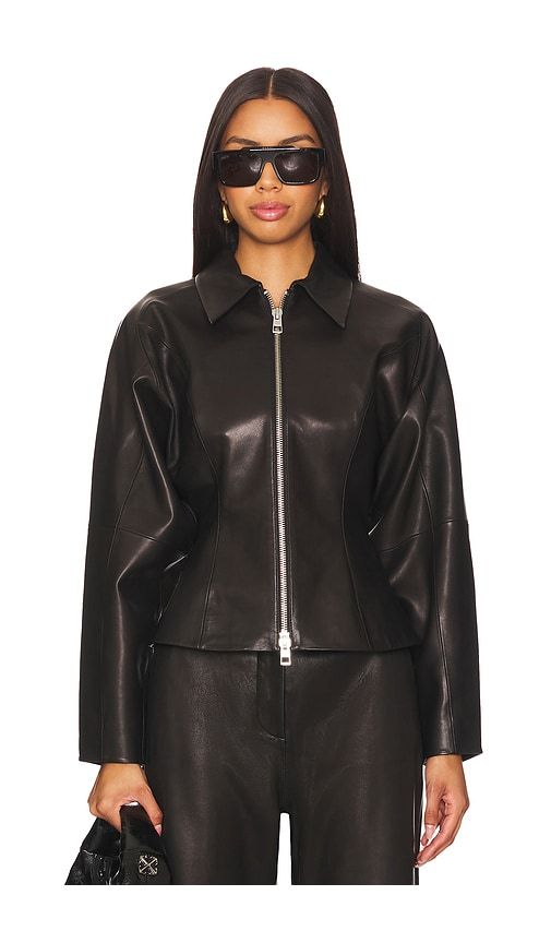 Fitted Leather Jacket in . - size 0 (also in 2, 4) - The Sei - Modalova
