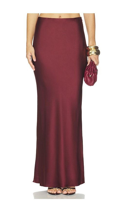Bias Maxi Skirt in Burgundy. - size 0 (also in 2, 4, 6, 8) - The Sei - Modalova