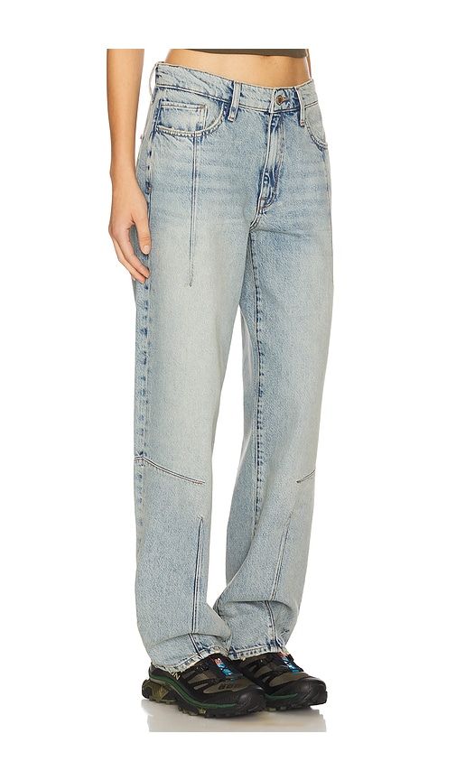 Goldie Mid Rise Darted Straight Leg in Blue. - size 24 (also in 25, 26) - Triarchy - Modalova