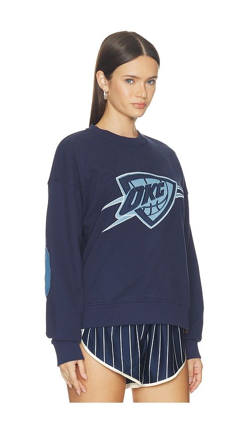 Okc Thunder Denim Patch Crew Sweater in . - size L (also in M, S, XS) - Terez - Modalova