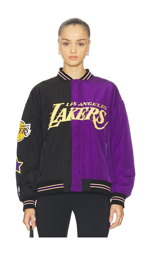 X REVOLVE Lakers Multi Logo Bomber in . - size L (also in S, XL) - Terez - Modalova