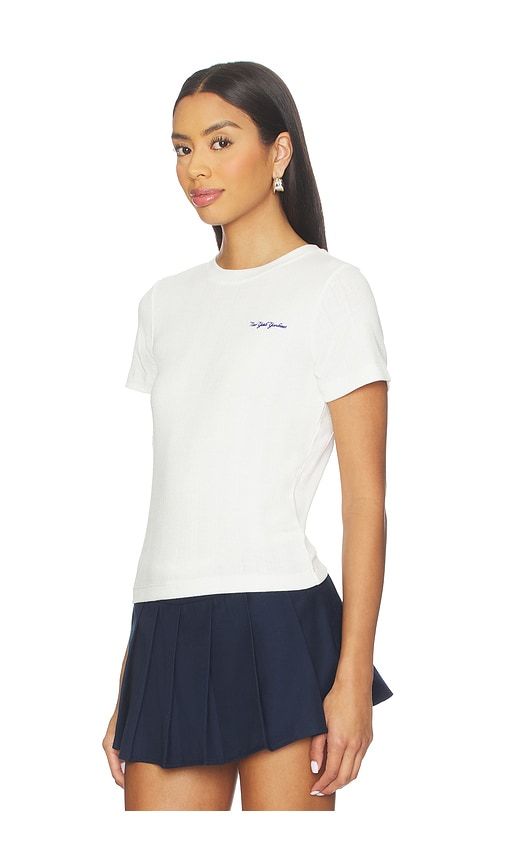 X REVOLVE Yankees Pointelle Baby Tee in . - size S (also in XS, XXS) - Terez - Modalova