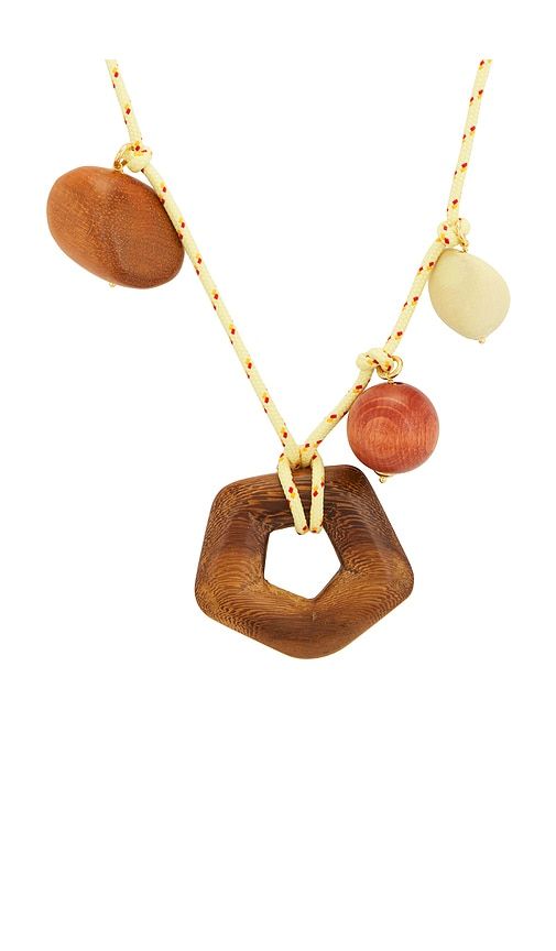Wooden Charms Necklace in - Timeless Pearly - Modalova