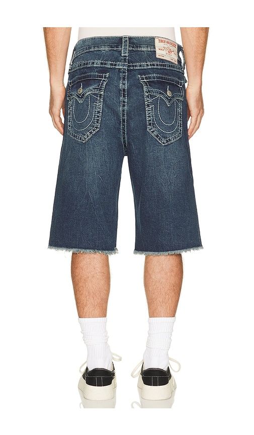 Mikey Big T Flap Shorts in Blue. - size 32 (also in 33, 34) - True Religion - Modalova