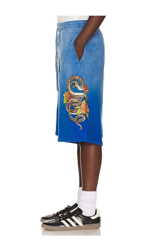 Floral Snake Mikey Sweatshorts in Royal. - size L (also in M, S, XL/1X) - True Religion - Modalova