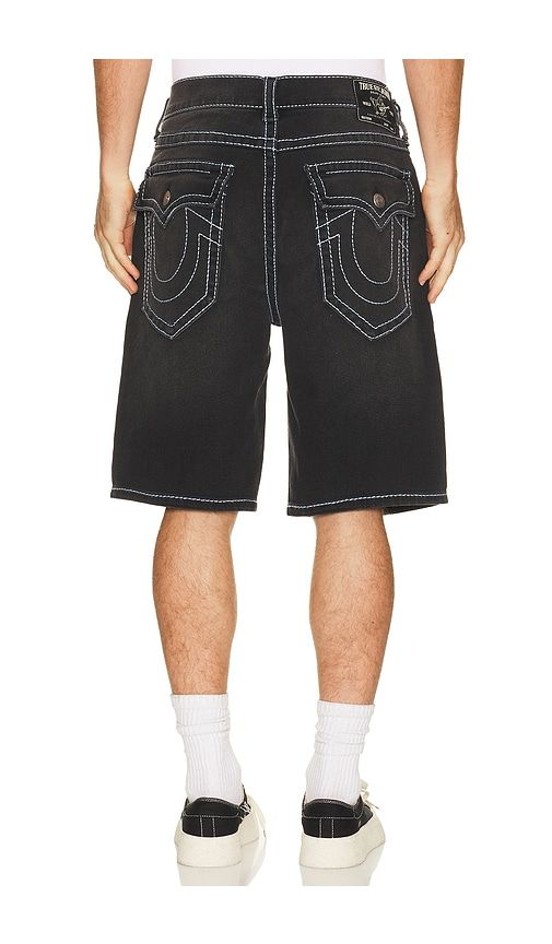 Bobby Big T Flap Shorts in Black. - size 30 (also in 31, 32, 33, 34, 36) - True Religion - Modalova