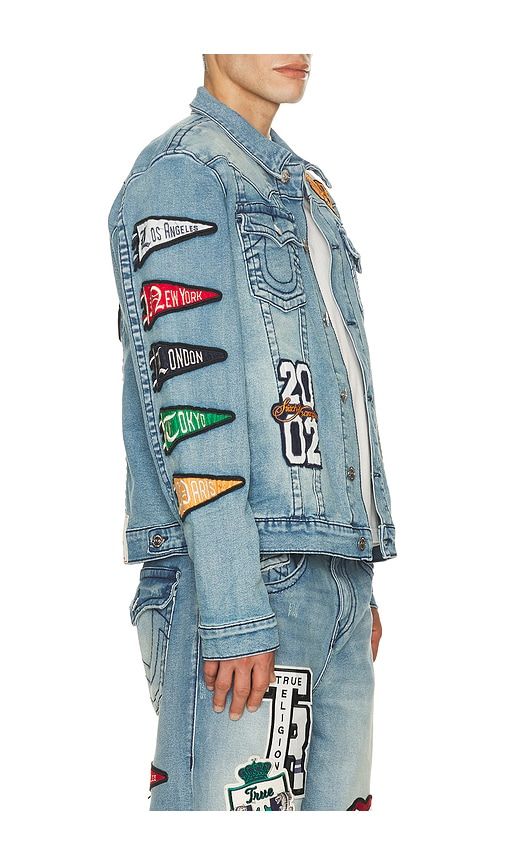 Varsity Jimmy Jacket in Blue. - size L (also in XL/1X) - True Religion - Modalova