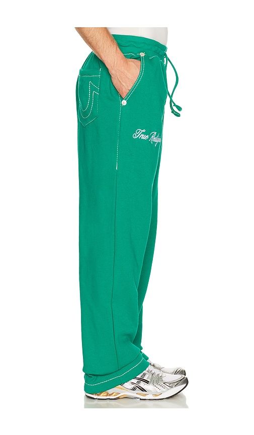 Crest Big T Baggy Sweats in Green. - size L (also in M, S, XL/1X) - True Religion - Modalova