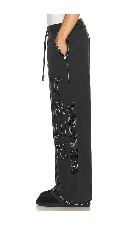 Applique Big T Baggy Sweatpants in Black. - size S (also in M, L, XL/1X) - True Religion - Modalova