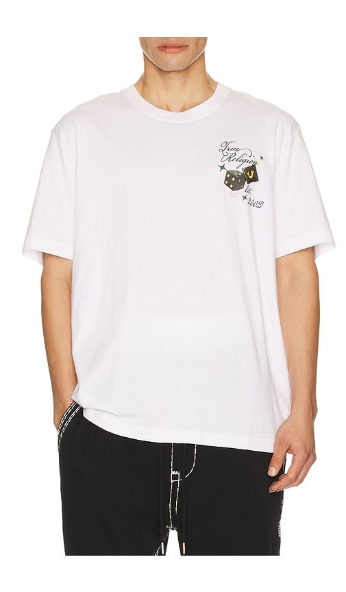 Dice Tee in White. - size M (also in S, XL/1X) - True Religion - Modalova