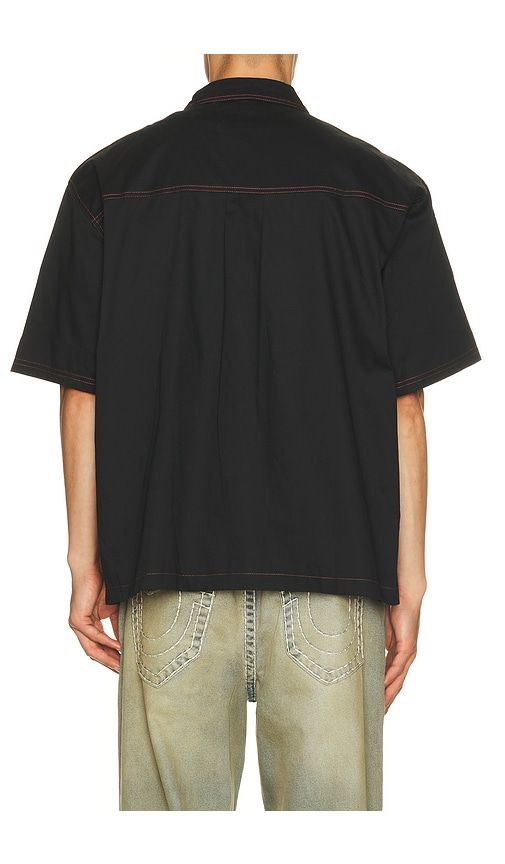 Short Sleeve Patchwork Shirt in Black. - size L (also in M, S, XL/1X) - True Religion - Modalova
