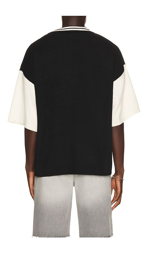 Knitted Oversized Polo in Black. - size L (also in M, S, XL/1X) - True Religion - Modalova