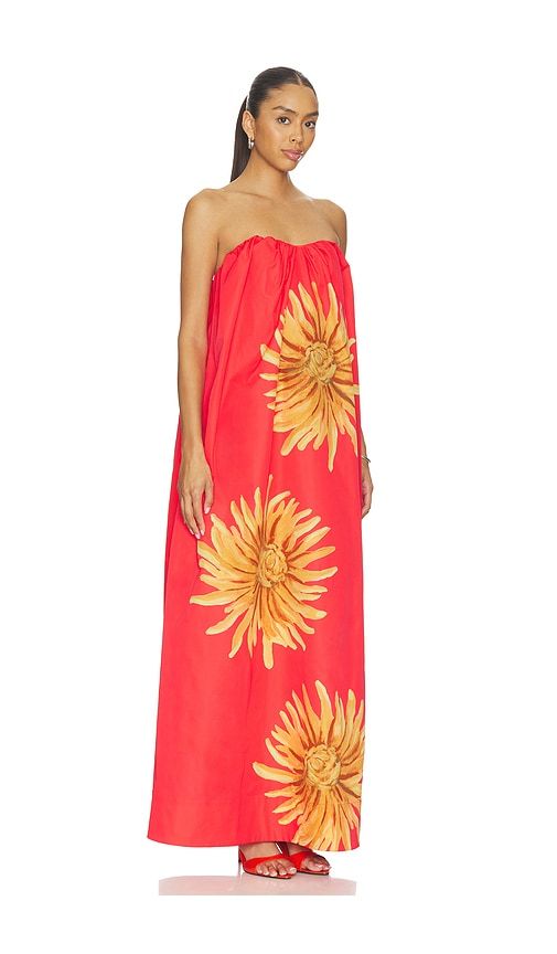 Verona Maxi Dress in Red. - size L (also in M, S, XS) - The Wolf Gang - Modalova
