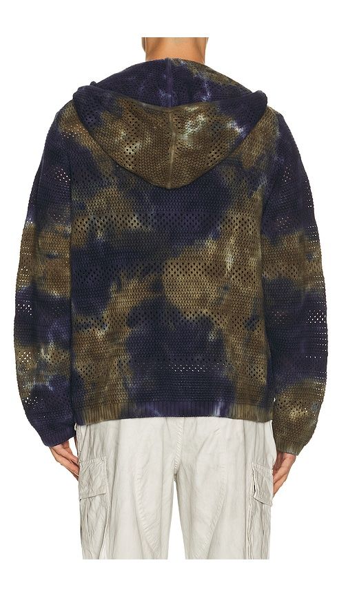 Crochet Knit Zip Hoodie in Green. - size L (also in M, S, XL/1X) - thisisneverthat - Modalova
