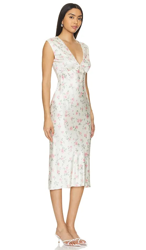 Tina Midi Dress in Ivory. - size L (also in M, S) - Tularosa - Modalova