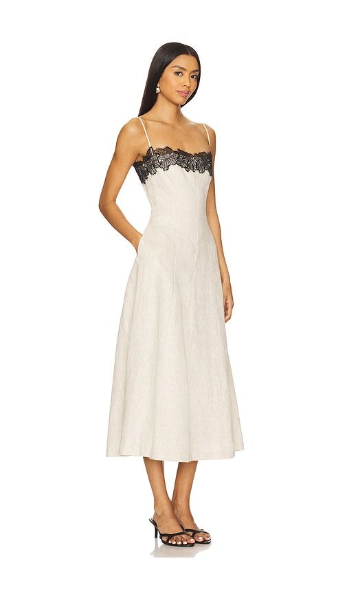 Jia Midi Dress in Neutral. - size M (also in S, XL, XS) - Tularosa - Modalova
