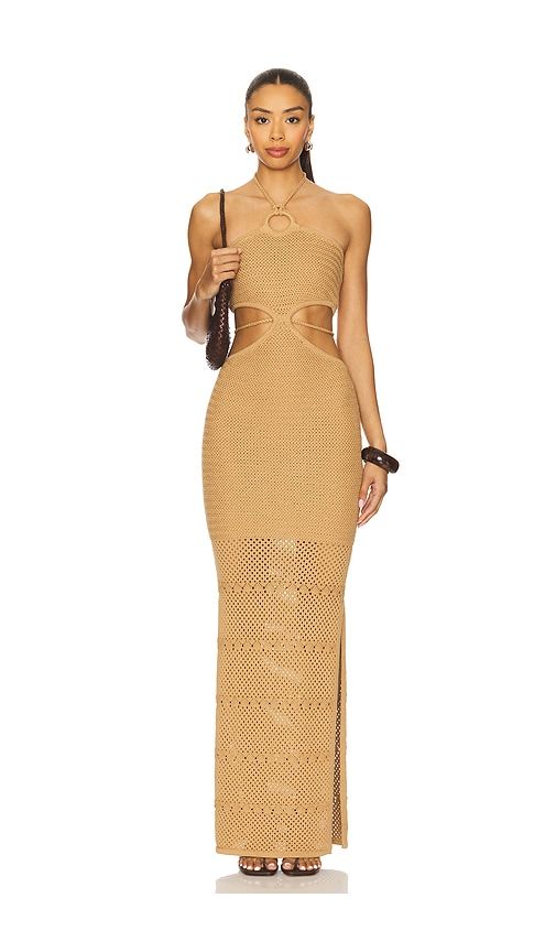 Parisa Maxi Dress in Tan. - size L (also in M, S, XL) - Tularosa - Modalova