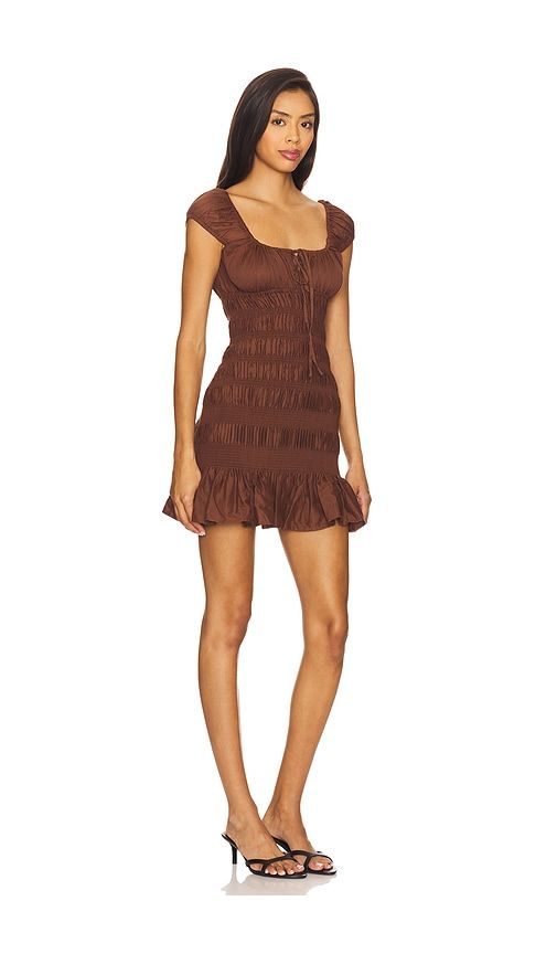 Lucie Mini Dress in Chocolate. - size L (also in M, S, XL) - Tularosa - Modalova
