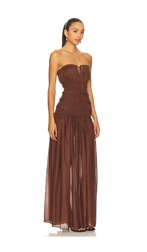 Lucie Maxi Dress in Chocolate. - size L (also in XL) - Tularosa - Modalova