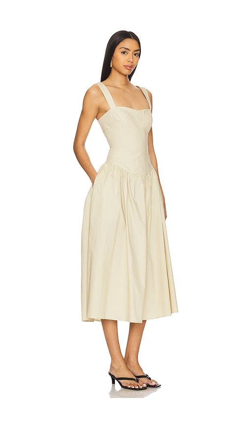 Allie Midi Dress in Beige. - size M (also in XL) - Tularosa - Modalova