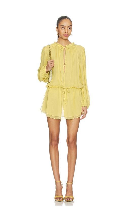 Gianna Mini Dress in Lemon. - size S (also in XXS) - Tularosa - Modalova