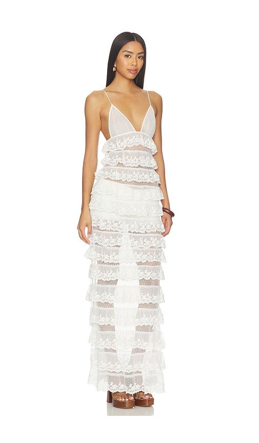 Lucila Gown in White. - size M (also in S, XS) - Tularosa - Modalova