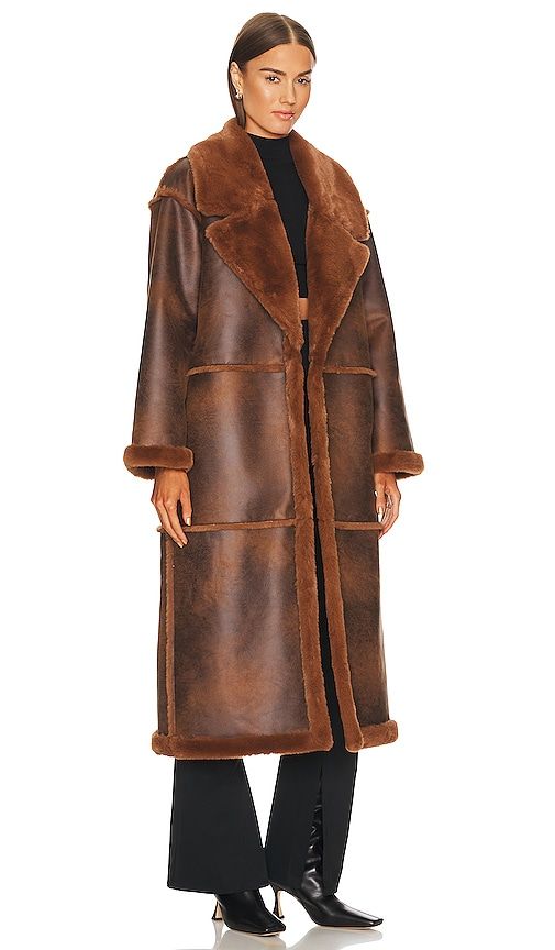 X Marianna Hewitt Belen Coat in Brown. - size S (also in XS, XXS) - Tularosa - Modalova