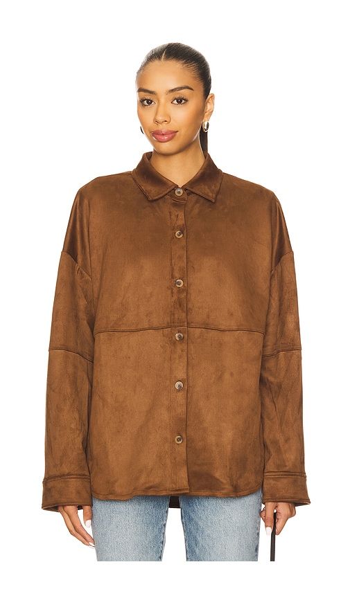 Elyse Faux Suede Shacket in . - size XS (also in XXS) - Tularosa - Modalova
