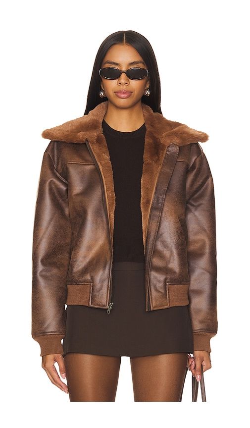 Tanya Jacket in Brown. - size S (also in XS, XXS) - Tularosa - Modalova