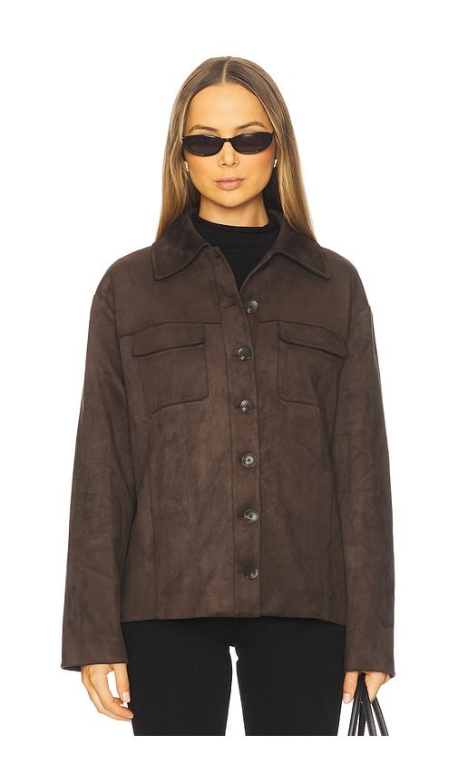 Irene Faux Suede Jacket in Brown. - size M (also in XL) - Tularosa - Modalova