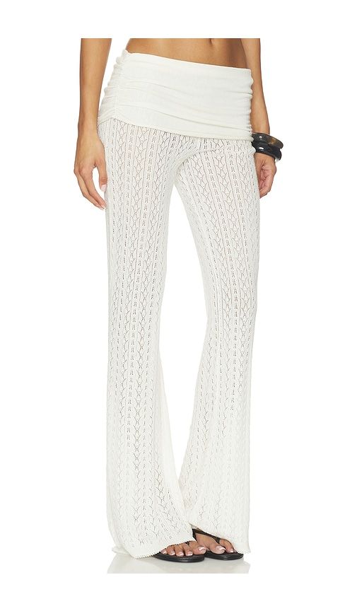 Erin Pointelle Knit Pant in . - size L (also in M, S, XL, XS, XXS) - Tularosa - Modalova
