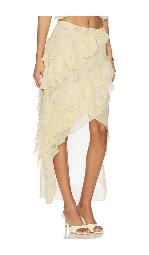 Cecilia Maxi Skirt in Lemon. - size M (also in S, XL, XS) - Tularosa - Modalova