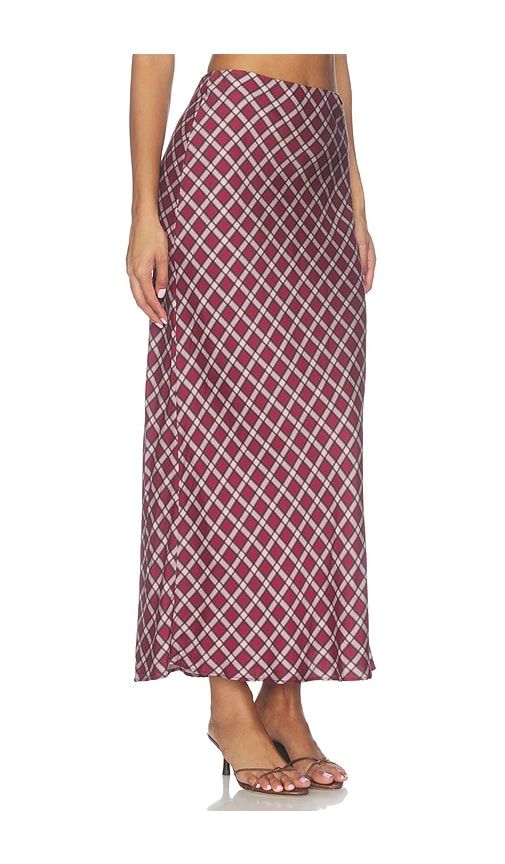 Margo Midi Skirt in Burgundy. - size M (also in S) - Tularosa - Modalova