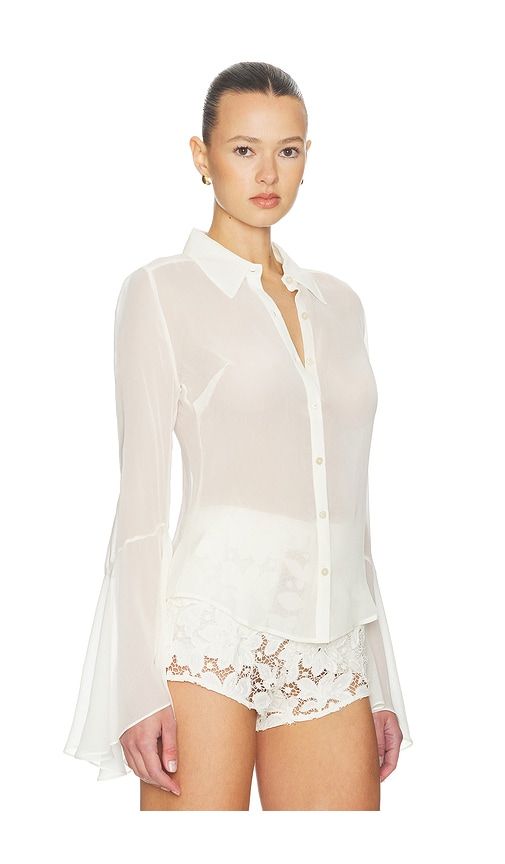 Arlo Shirt in Ivory. - size M (also in XS, XXS) - Tularosa - Modalova