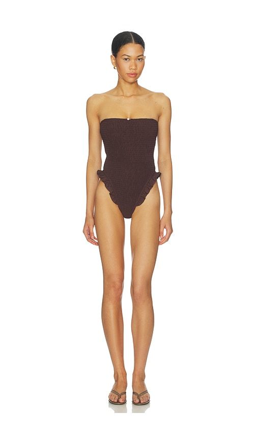 Mae One Piece in Chocolate. - size L (also in M, S, XXS) - Tularosa - Modalova