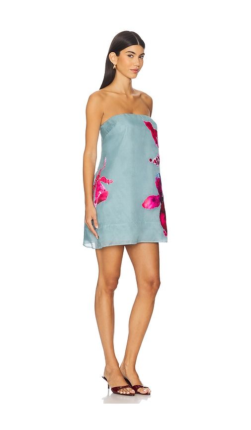 Fran Strapless Mini Dress in Blue. - size 00 (also in 2) - AMUR - Modalova