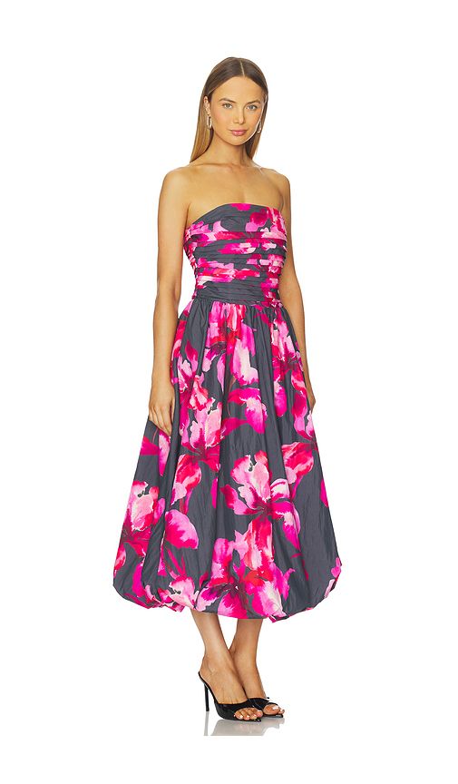 Helena Bubble Midi Dress in Black. - size 2 (also in 4) - AMUR - Modalova