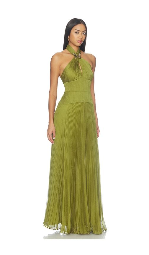 Alaina Butterfly Gown in Green. - size 00 (also in 4, 6) - AMUR - Modalova