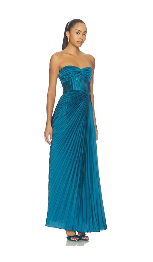 Joyceann Sweetheart Gown in Blue. - size 0 (also in 00, 2, 4, 6, 8) - AMUR - Modalova